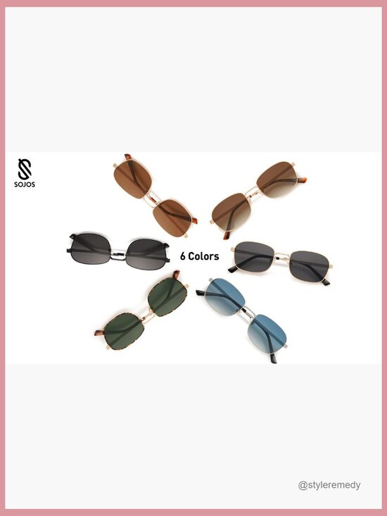 Retro Polarized Oval Sunglasses UV400 Protection Metal Frame main image 6